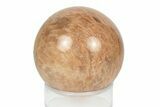 Polished Peach Moonstone Sphere - Madagascar #252023-1